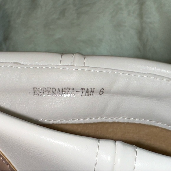 Azalea Wang Esperanza Cowboy Heeled Boot White Beige 6 Bohemian Country Concert - Picture 12 of 14